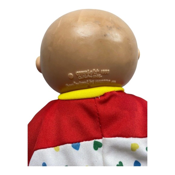 Cabbage Patch Kid Preemie Baby Bald Green Eyes Fleece Sleeper 1993 OAA - Picture 4 of 4